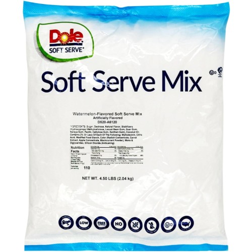 Смесь для мягкого мороженого Арбуз Soft Serve Mix от Dole® USA - 2,04кг. #D520-A6120