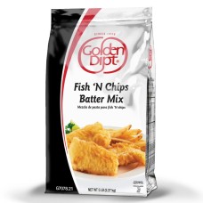 Смесь для кляра в Английском стиле Фиш-Н-Чипс Fish 'N Chips English Style Batter Mix от Golden Dipt® USA - 2,27кг. #G7078.21