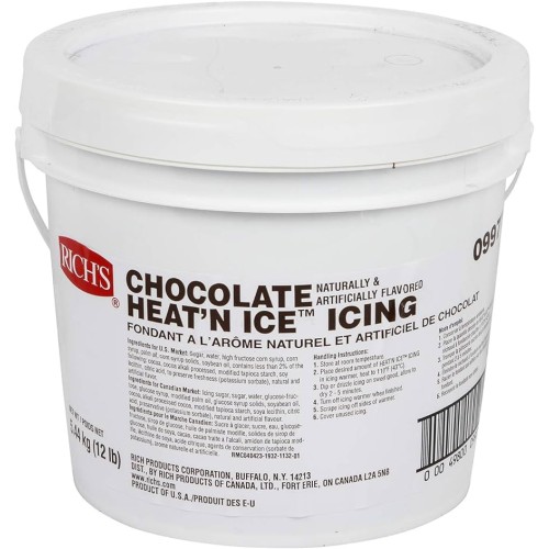 Глазурь для десертов шоколадная Heat'n Ice™ Icing Chocolate от Rich's® USA - 5,44кг\12 lb. #09977