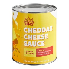 Сырный соус чеддер Cheddar Cheese Sauce от Carnival King® USA - 3кг, Best By 08/Aug/25 #CKCSCHDR