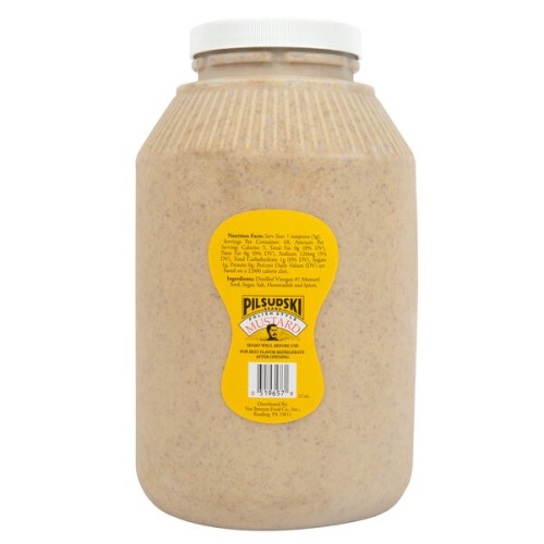 Горчица с хреном, в польском стиле Пилсудский Polish Style Horseradish Mustard от Pilsudski® USA - 3,78л./ 1 гал. #372564