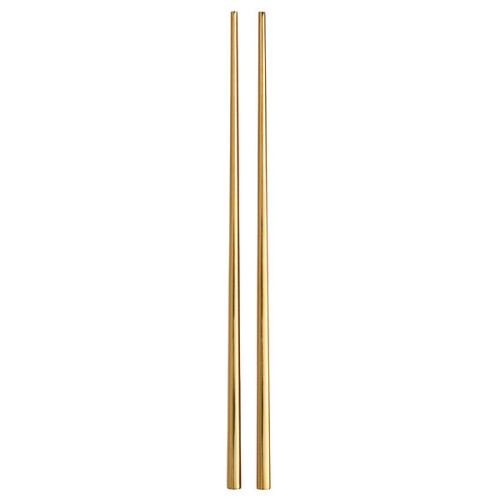 Палочки Heika™ из ультра-премиальной экстра-тяжелой стали 18/8 Extra Heavy Weight Chopsticks от Acopa® USA - Золотые/ 22,9см/ 12шт/сет #267CHOPGLD