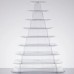 Дисплей - пирамида для десертов прозрачная, 9 полок Matfer Bourgeat® USA Clear Macaron Pyramid Display Stand #681590