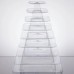 Дисплей - пирамида для десертов прозрачная, 9 полок Matfer Bourgeat® USA Clear Macaron Pyramid Display Stand #681590