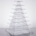 Дисплей - пирамида для десертов прозрачная, 9 полок Matfer Bourgeat® USA Clear Macaron Pyramid Display Stand #681590