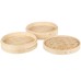 Стимер - пароварка бамбуковая, набор из 2-х стимеров и крышки Bamboo Steamer Set от Town® USA - 305мм./12" #34212SET