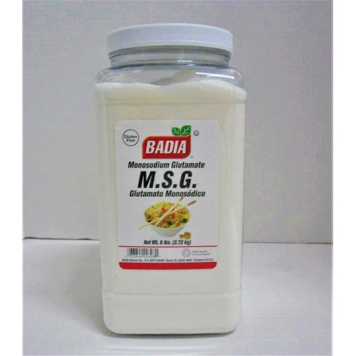 Глютамат натрия Badia® USA MONOSODIUM GLUTAMATE (M.S.G.), 2,722кг\6lb #00308