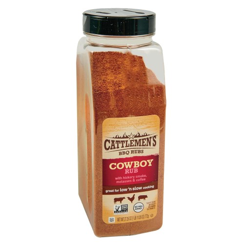 Ковбойский раб - смесь специй барбекю для мяса Cowboy BBQ Rub от Cattlemen's® USA - 772гр/27.25 oz. #901571585