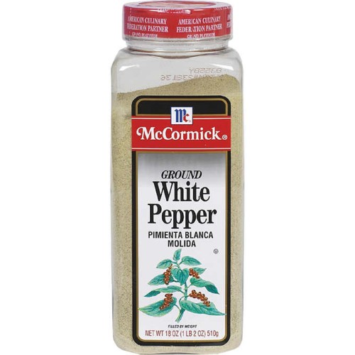 Перец белый, молотый McCormick® Ground White Pepper - 510гр\18 oz Best By May\12\21 #238136