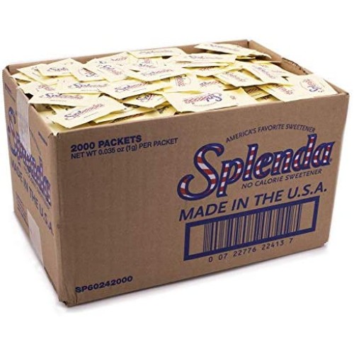 Заменитель сахара Спленда (сукралоза) No Calorie Sweetener от SPLENDA® USA порционные пакетики 1грамм - 2000шт\уп. #SPLND2000