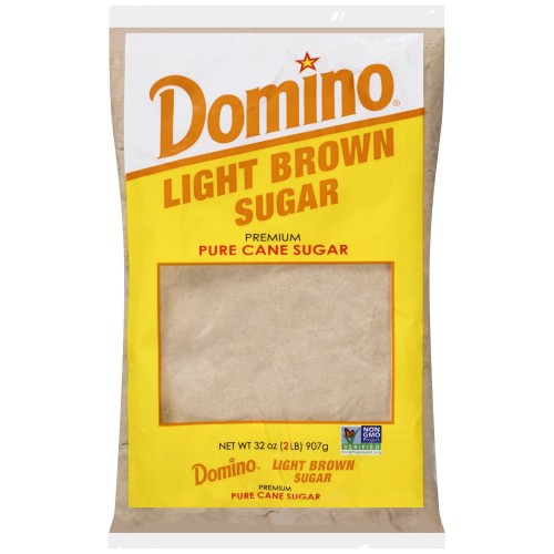 Сахар тростниковый с мелассой светло-коричневый Домино Light Brown Sugar Domino® USA - 907гр.\2 lb. #104992119