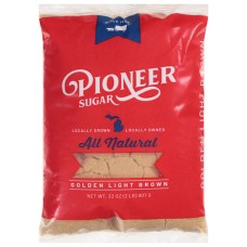 Сахар тростниковый, светло-коричневый с мелассой Golden Light Brown Sugar от Pioneer® Sugar USA - 907гр./ 2 lb.#PS00222