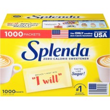 Заменитель сахара Спленда (сукралоза) No Calorie Sweetener от SPLENDA® USA порционные пакетики 1грамм - 1000шт\уп. #SPLND1000