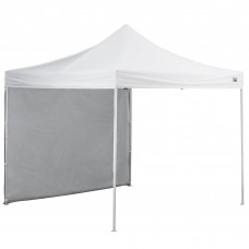 Backyard Pro® Courtyard® Series Straight Leg Aluminum Instant Canopy and Wall Kit, White, 10' x 10' #554ALP10KTWH