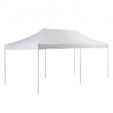 Backyard Pro® Courtyard® Series Straight Leg Aluminum Instant Canopy, White, 10' x 20' #554ALP10X20W