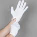Перчатки официанта хлопковые, белые, с кнопкой-застежкой Waiter's Gloves от Henry Segal® USA - размер L #HS-WG-WHT-L