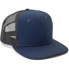 Бейсболка повара темно-синяя, хлопок/сетка, 6-ти клинка Navy Blue Trucker Cap от Mercer Culinary® USA #M60135NB