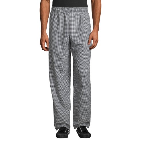 Брюки повара в шахматку Uncommon Threads™ Unisex Houndstooth Traditional Chef Pants, Талия 111-117см\ 2XL - Size #4010HT-2X