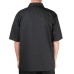 Китель повара черный, с короткими рукавами, унисекс, двубортный Basic Cook's Jacket от Chef® Revival USA - разм.M / 101-106см. #J109BK-M
