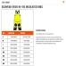 Светоотражающий комбинезон, утепленный, лимонный Ergodyne® GloWear™ 8928 Lime Class E Hi-Vis Insulated Coveralls, Size 2XL \ Талия 119 см  #25522-2X