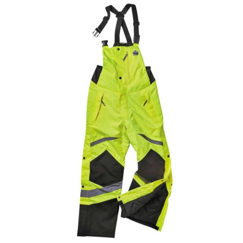 Светоотражающий комбинезон, утепленный, лимонный Ergodyne® GloWear™ 8928 Lime Class E Hi-Vis Insulated Coveralls, Size 2XL \ Талия 119 см  #25522-2X