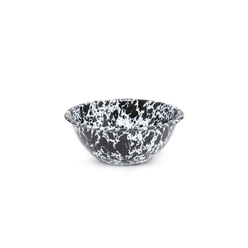 Эмалированная миска черный мрамор 2л Crow Canyon Home® USA Splatter Small Serving Bowl 8"(20,3см) #D18BLM