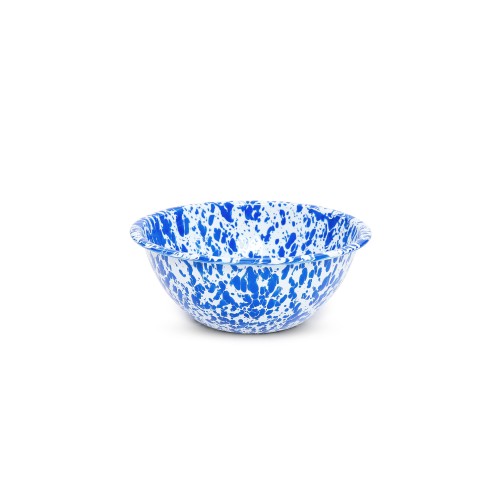 Эмалированная миска синий мрамор 2л Crow Canyon Home® USA Splatter Small Serving Bowl 8"(20,3см) #D18DBM