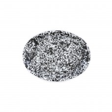 Эмалированное блюдо овальное, мрамор черный Crow Canyon Home Splatter Oval Platter, 18"\46см #D61BLM