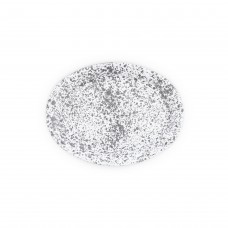 Эмалированное блюдо овальное, мрамор серый Crow Canyon Home Splatter Oval Platter, 18"\46см #D61GYM