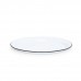 Эмалированное блюдо овальное, белое с черной каймой Crow Canyon Home Vintage Oval Platter, 18"\46см #V61BLA