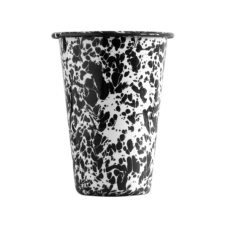 Эмалированный бокал-тумблер, мрамор черный Splatter Tumbler 14oz\0,41л#D93BLM