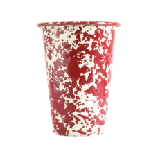 Эмалированный бокал-тумблер, мрамор красный Splatter Tumbler 14oz\0,41л#D93RM