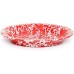 Эмалированная тарелка глубокая, мрамор синий Crow Canyon Home Splatter Pie Plate 9"\23см 0,95л #D42DBM