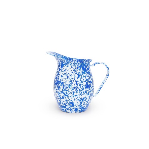 Эмалированный кувшин малый, мрамор синий Crow Canyon Home Splatter Small Pitcher 1,5qt\1,5лит #D72DBM