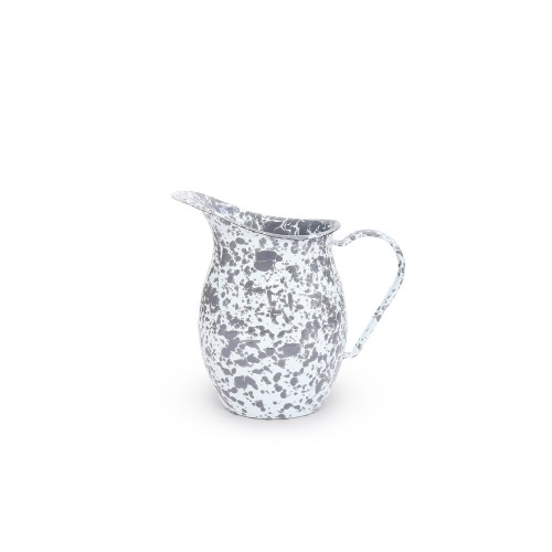 Эмалированный кувшин малый, мрамор серый Crow Canyon Home Splatter Small Pitcher 1,5qt\1,5лит #D72GYM