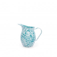 Эмалированный кувшин малый, мрамор бирюзовый Crow Canyon Home Splatter Small Pitcher 1,5qt\1,5лит #D72TQM