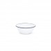 Эмалированная миска белая с черной каймой 0,6л Crow Canyon Home® USA CEREAL BOWL 5,5"(14см)#V17BLA