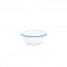 Эмалированная миска белая с серой каймой 0,6л Crow Canyon Home® USA CEREAL BOWL 5,5"(14см) #V17GRY