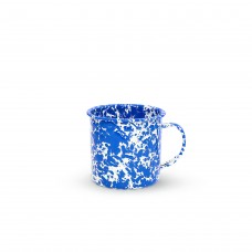 Эмалированная кружка джамбо, синий мрамор Crow Canyon Home® Splatter 24 oz\0,71л Jumbo Mug #D12DBM