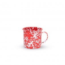 Эмалированная кружка джамбо, красный мрамор Crow Canyon Home® Splatter 24 oz\0,71л Jumbo Mug #D12RM