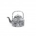 Эмалированный чайник синий мрамор Crow Canyon Home Splatter Tea Kettle#D47DBM