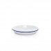 Эмалированная тарелка для пасты бирюзовый мрамор Crow Canyon® Splatter Pasta Plate 10,5"(26,7см)#D114TQM