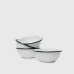 Эмалированная миска белая с черной каймой 0,6л Crow Canyon Home® USA CEREAL BOWL 5,5"(14см)#V17BLA