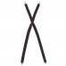 Подтяжки с клипсами, коричневые, шир.28,6мм Henry Segal® Brown Elastic Clip-End Suspenders #HS9-303