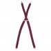 Подтяжки с клипсами, бургундия, шириной 28,6мм Henry Segal® Burgundy Elastic Clip-End Suspenders #HS9-303