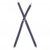 Подтяжки с клипсами, темно-серые, шир.28,6мм Henry Segal® Dark Grey Elastic Clip-End Suspenders #HS9-303