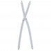 Подтяжки с клипсами, светло-серые, шир.28,6мм Henry Segal® Light Grey Elastic Clip-End Suspenders #HS9-303