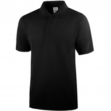 Рубашка д\персонала черная, корот.рукава Henry Segal® Men's Polo Shirt Poly/Cotton Pique Black, Size L